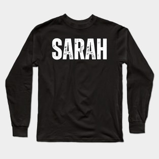 Sarah Name Gift Birthday Holiday Anniversary Long Sleeve T-Shirt